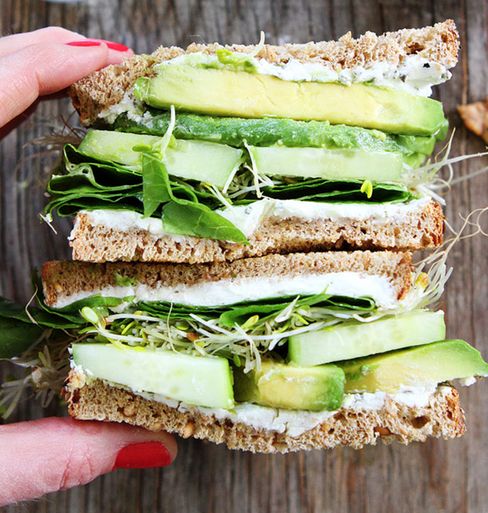 Cucumber and Avocado Sandwich - Celebrity Goat