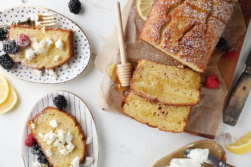 Lemon Honey Goat Cheese Pound Cake Celebrity Goat