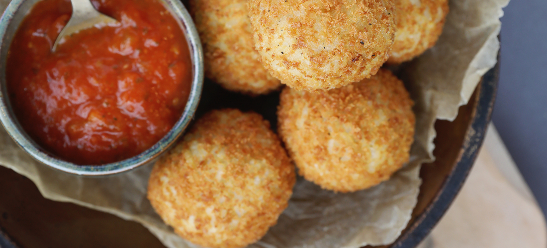Truffled Goat Cheese Arancini (Italian Rice Balls) Celebrity Goat